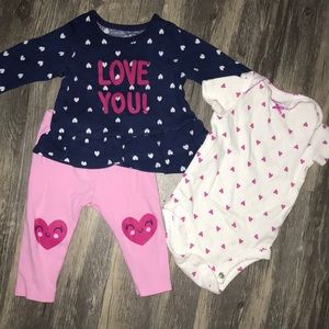 Baby girls size 3 months set